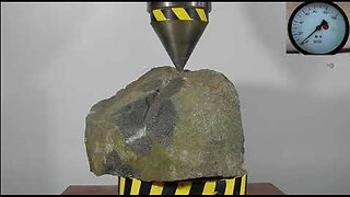 100 TON HYDRAULIC PRESS vs TOUGHEST STONE