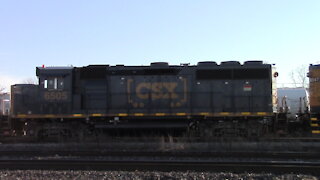 CSX 6505 & CSX 6547 Locomotives Tanker Train In Sarnia Ontario