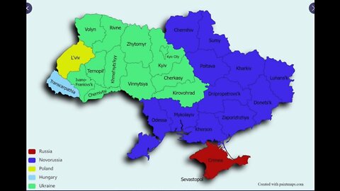 Eastern Ukraine, socially Russian but politically Ukraine.