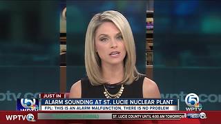 St. Lucie Nuclear Power Plant alarm system malfunction alarms residents