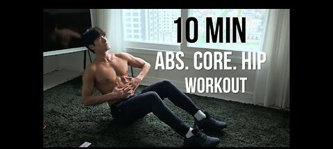 10 MIN ABS_CORE & HIP WORKOUT AT HOME (BEGINNERS)