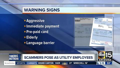 Scammers are posing as utility employees