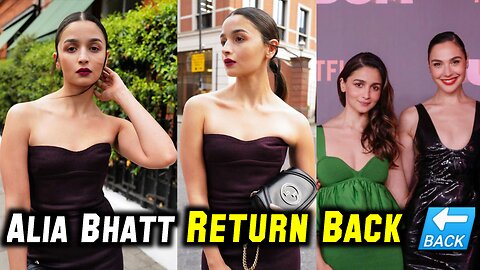 Alia Bhatt Return Home After London Event - Only Bollywood