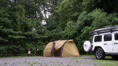 A = wet = tent = in = a = rainstorm! = I = spent = sweet = time = alone = in = the = downpourcamping