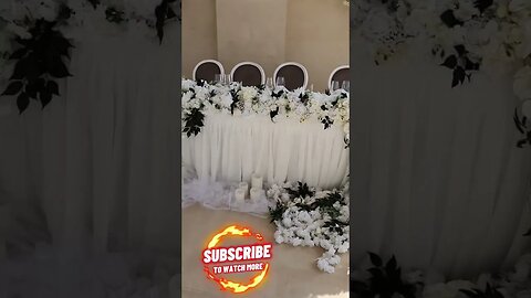 Wedding bride & groom table decorations #diywedding #wedding #backdrop #bride