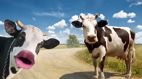 funny cow dance 😂😂😂