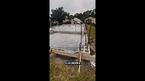 Vapor barrier before pouring a slab