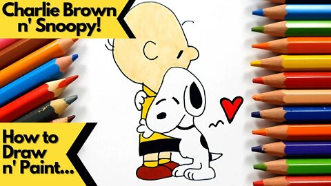 How to draw and paint Charlie Brown and Snoopy