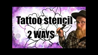 ✅How to make a tattoo stencil anywhere : 2 ways.
