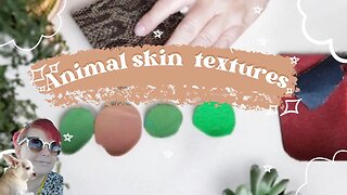 MAKE 5 ANIMAL SKIN TEXTURES WITH ME with polymer clay ART