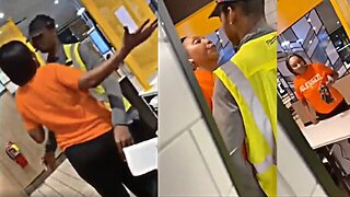 Disrespectful Woman Spits In McDonald's Employees Face For Taking Too Long To Serve Her Order!