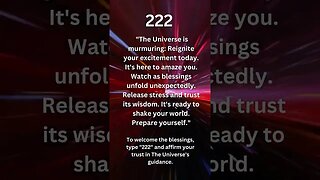 Is the Universe Murmuring Surprises and Wisdom? #angelmessage #numerology #angelnumber222