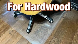 Protect Hardwood Floors with this Office Chair Mat