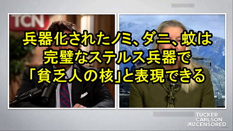 タッカー・カールソンに、ノミ、ダニ、蚊は歴史的に「完璧なステルス兵器」だったと著者のクリス・ニュービーは語った。