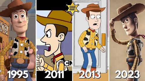 Evolution Of Sheriff Woody (Toy Story 2023)