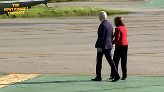 Elderly care in California: Democrat Pelosi leads Biden, hand-in-hand, to Marine One.