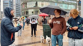 Discussing suicide and the value of life near Karl Johans gate | Bus stop in Oslo, Norway