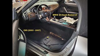 How to remove BMW Z4 seats E85 - E86