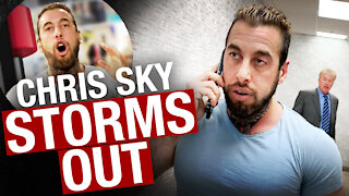 Chris Sky storms out of interview with David Menzies