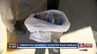 Creighton University donates face shields