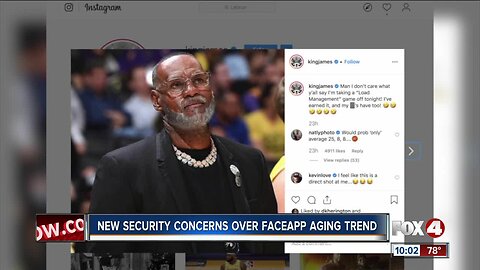 Security concerns over FaceApp aging trend