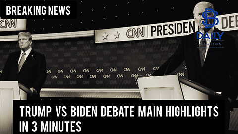 |Presidential Debate Highlights 2024|Joe Biden Vs Donald Trump| Main arguments in 3 minutes