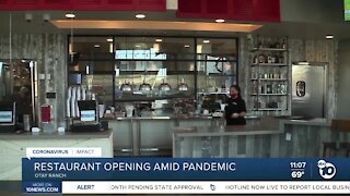 Otay Ranch restaurant opening amid pandemic