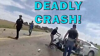 Suspect Crashes A Stolen Police Car Into A Trailer On Video! LEO Round Table S09E17rr (S08E113)