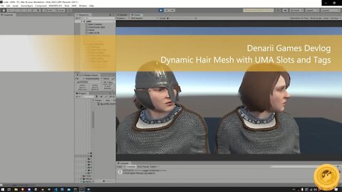 Dynamic Hair Mesh with UMA Slots and Tags