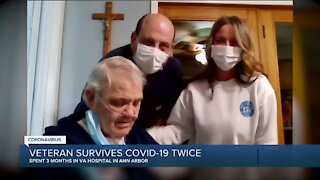 Veteran survives COVID-19, not once but twice