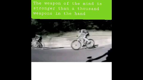 The weapon of the mind is stronger than a thousand weapons in the hand