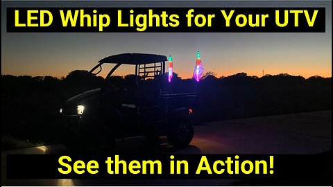 LED Whip Lights and Flag Poles for any UTV or ATV