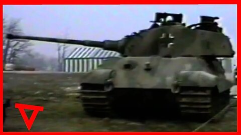 Real Tiger II and Panther on the set of La Neige et le Feu 1990.