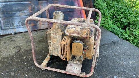 Restoration of large capacity water pump - Restore of Japanese gasoline engine industrial pump