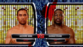 UFC Undisputed 3 Gameplay Rashad Evans vs Akihiro Gono (Pride)