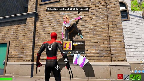 Fortnite Just Added SPIDER GWEN NPC and WEB SHOOTERS in Today's Update!