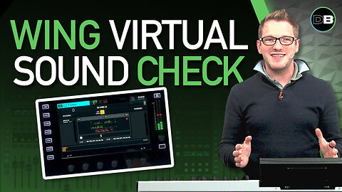 Behringer Wing Virtual Sound Check with the Wing-Live Card
