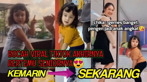 Anasya Bocah Viral Tiktok yang Gemesin Akhirnya Bertemu Dengan Chika Si Goyang Papichulo