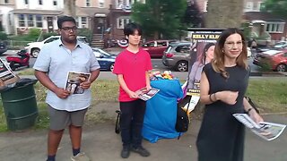 City Council District 22 Candidate on tNewYorkGOP kellyfornyc At the Astoria Park Firework Ceremony