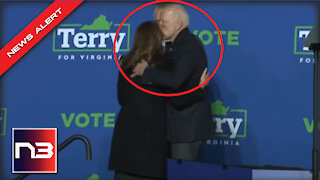 Creepy Joe Biden Just Kissed McAuliffe’s Wife In Front Of Everyone