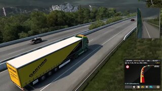 Eurotrucksimulator 2. Mit dem LKW durch Europa Auf der Pro Mod mit guter Musik.