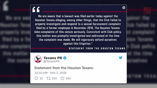 Houston Texans Respond To Sexual Harassment Lawsuit