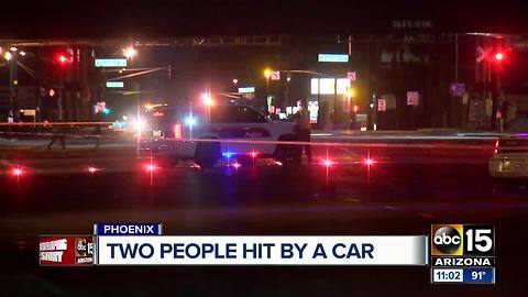 PD: Pair struck by 2 cars in PHX; both cars fled