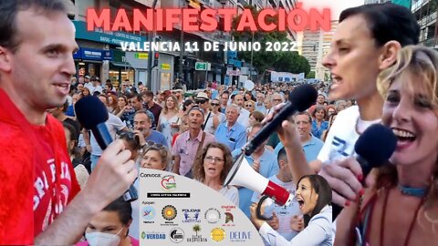 MACRO- MANIFESTACIÓN EN VALENCIA 11 JUNIO 2022