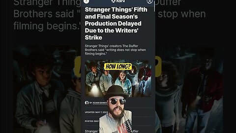 Stranger Things Season 5 DELAYED! #shorts #netflix #strangerthings #writersstrike