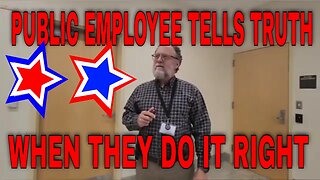 Public Employee Caught On Camera Telling The Truth About Filming!