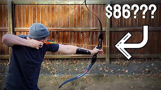 $86 Recurve bow you probably shouldn't buy. (TopArchery Takedown bow Aluminum Riser)