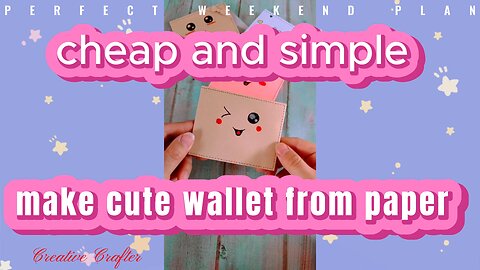 Make Cute Wallet from Paper