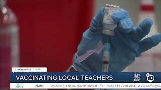 Vaccinating local teachers