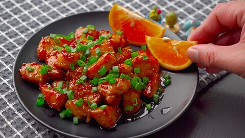 Honey garlic chicken recipe 🇨🇦 - Canadian street food